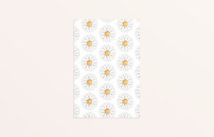 kaart met madelieven print