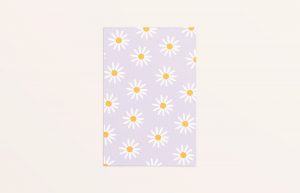 lila bloemen print