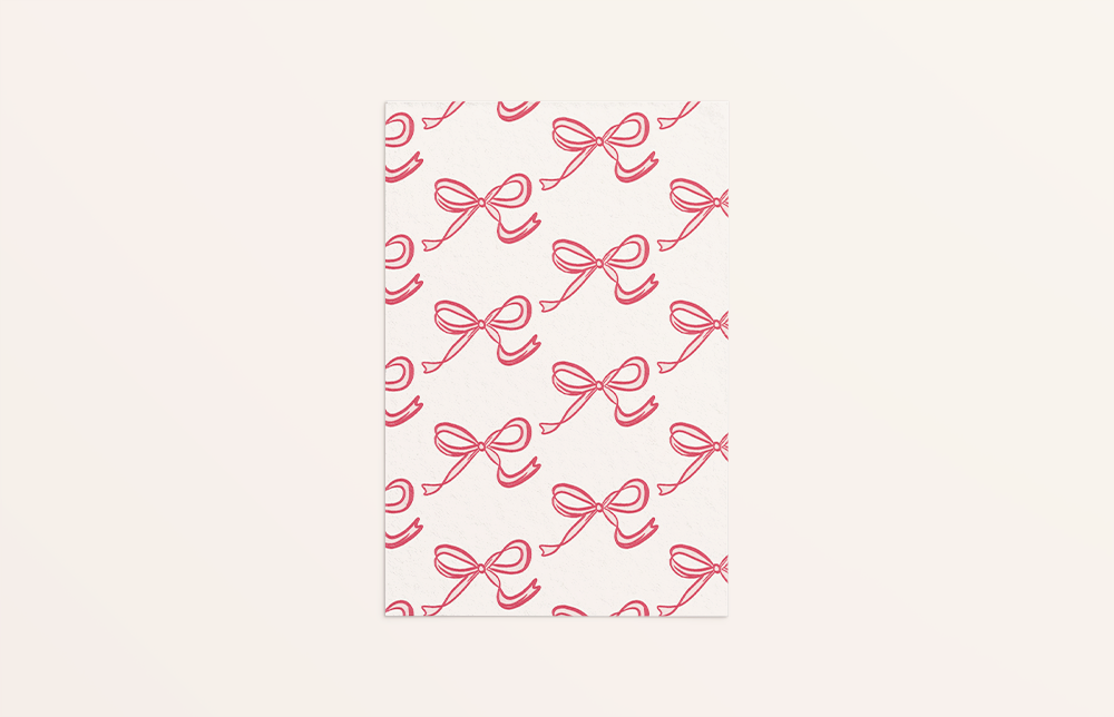 mockup kaart strikjes