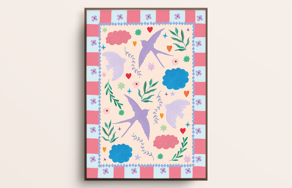 Zwaluwposter mockup