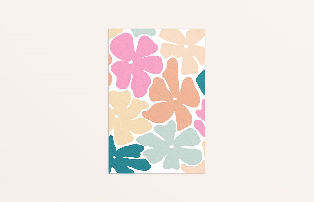 kaart grafische bloemen matisse