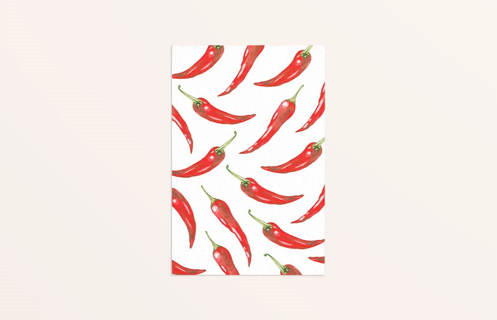 kaart pepertjes print